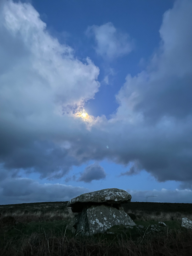 Chun Quoit with rising moon